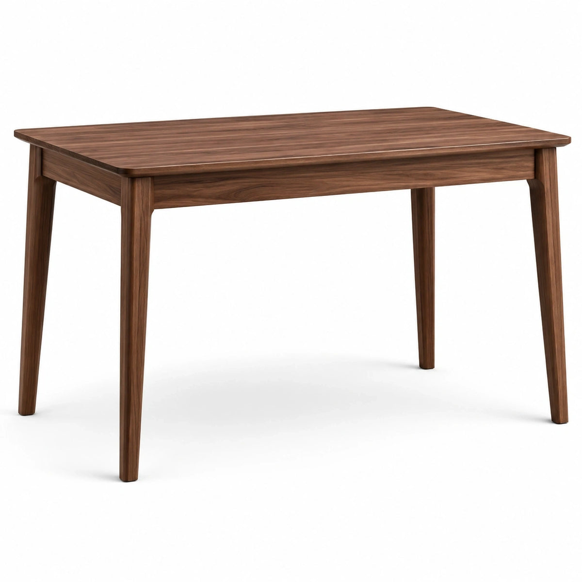 Table à manger rectangulaire en bois marron, 140 x 80 x 75 cm, style contemporain